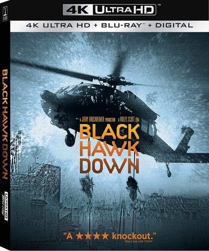 4k Ultra Hd + Blu-ray Black Hawk Down Caida Del Halcon Negro