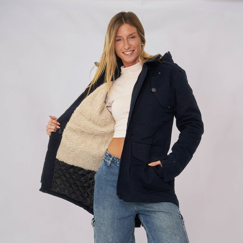 Customs Ba Parka Us Army Mujer Gabardina Invierno T. Grande