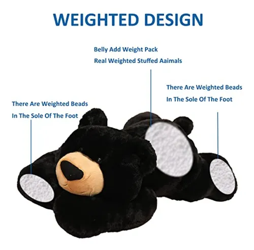 Juguetes Para Ansiedad Hronsa Animales De Peluche Con Peso,