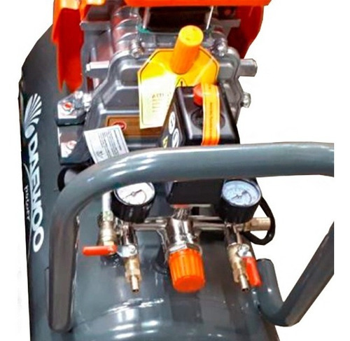 Compresor de aire eléctrico portátil Daewoo Dac Series DAC50D monofásico 50L 2.5hp 220V 50Hz gris