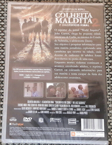 Dvd Colheita Maldita 1, 2 E 3 (lote Com Os 3 Filmes) Dublado