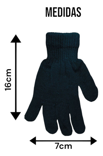 31 Pares Guante Mágico Liso Para Niño Escolar Invierno Frio