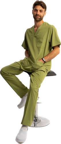 Conjunto Médico Stretch Unisex, Multiuso, Enfermero, Vet