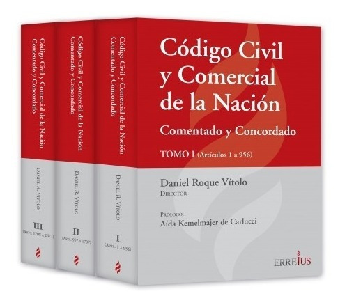 Código Civil Y Comercial De La Nación 3 Tomos Daniel Vitolo