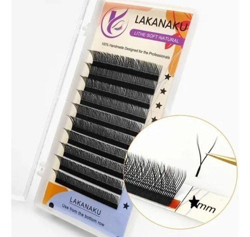 Cílios Y Lakanaku - Volume Brasileiro Mix E Tamanho Único Yy Comprimento 9 Mm Cor Preto Espessura 0.07 Mm Tipo De Curvatura D