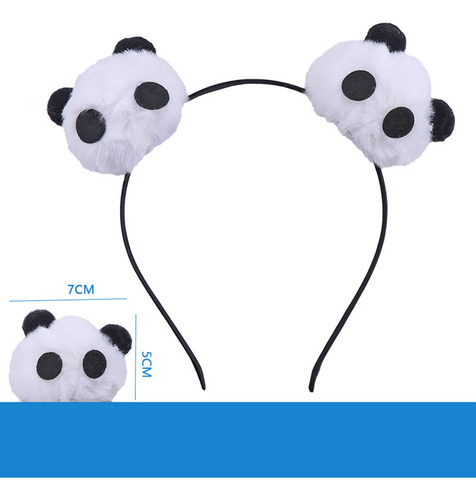 2 Diademas De Felpa Con Diseño Creativo De Panda, Adorable