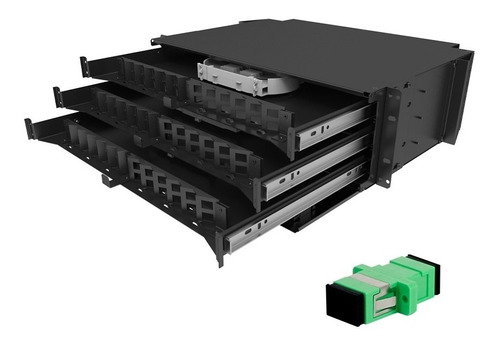 Distribuidor Interno Óptico Dio 72fo Sc Apc Fit Ac Fibracem