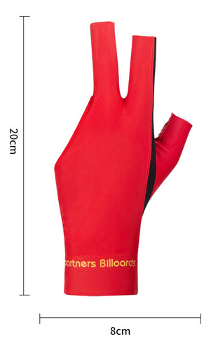 5 Paquete De 2-6 Guantes De Billar De 3 Dedos, 5 Piezas