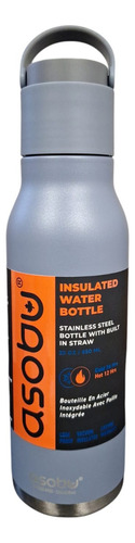 Botella Asobu Metro Termica 650 Ml Color Slate Grey