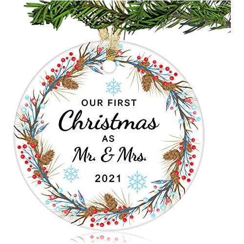 Nuestra Primera Navidad Como Sr. Y Sra. Adornos 2021 De...