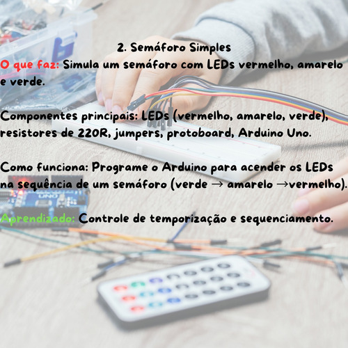 Arduino Uno R3 Compativel Para Projetos Escolares