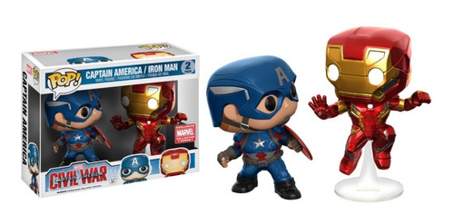 Funko Pop Captain America / Iron Man 2 Pack
