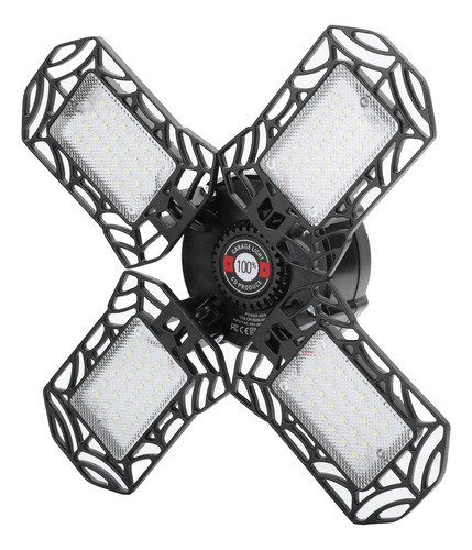 Led Mining, 80 W, 96 Led, Base E27/e26, 4 Hojas, Industrial