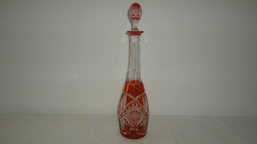 Lujoso Botellon Cristal Vino Baccarat Frances Antiguo Vealo