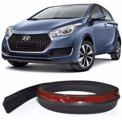 Saia Spoiler De Borracha Esportivo Tuning Samurai Preto