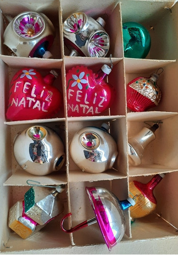 B. Antigo - 12 Enfeites De Árvore De Natal Em Vidro Anos 50 | MercadoLivre B. Antigo - 12 Enfeites De Árvore De Natal Em Vidro Anos 50 | MercadoLivre