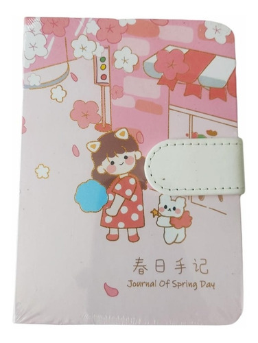 Libreta Kawaii Journal Of Spring Day Tapa Dura 120 Hojas