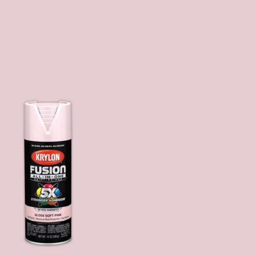 Krylon K02717007 Gloss Pink Blush Fusion All-in-1 Spray  Vvf