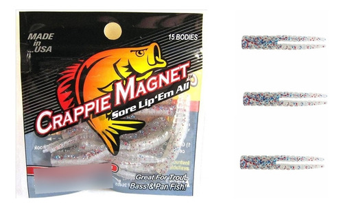 Señuelos Crappie Magnet 15 Cebos Alevin Pesca Trucha Lobina Color Heavy D