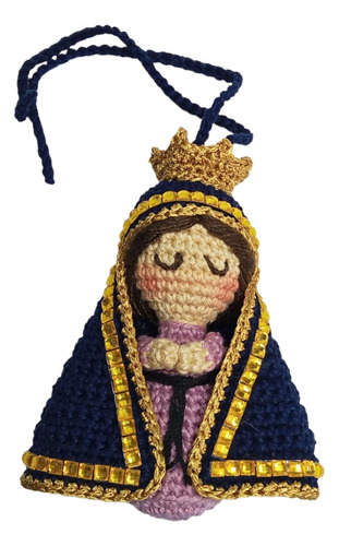 Virgen Maria Colgante Tejida A Crochet