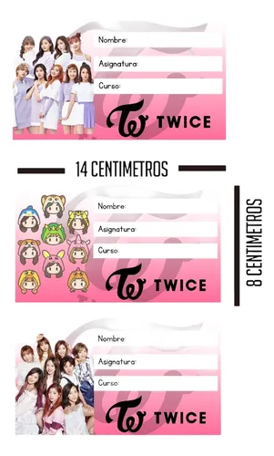 Etiquetas Adhesivas Twice 6u. Para Marcar Cuadernos