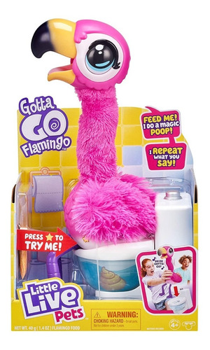Little Live Pets Gotta Go Flamingo | Juguete De Peluche Inte Color Multicolor