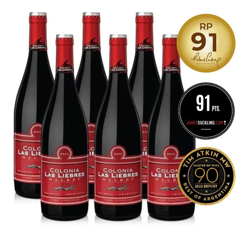 Imagen 1 de 5 de Vino Colonia Las Liebres Reserva Malbec - Caja 6 X 750ml