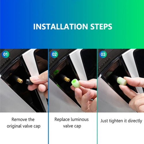 20 Tapones Luminosos Para Válvulas De Neumáticos