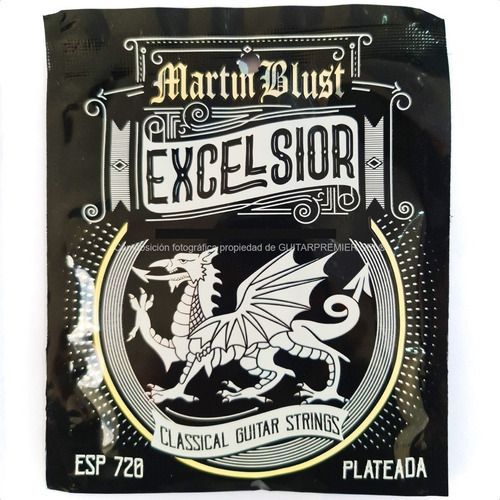 Imagen 5 de 10 de Encordado Guitarra Clasica Excelsior Martin Blust Esp720 Pro