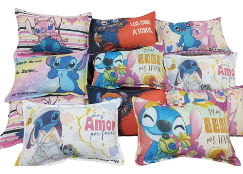 Stitch 15 Almohadon P/souvenir  20x30 - Pijama Party