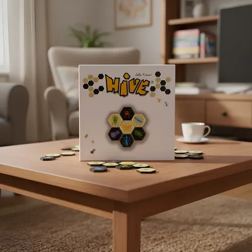 Juego De Mesa Hive De Madera Para 2 Jugadores – Estrategia Y Rompecabezas Para Mejorar Habilidades Cognitivas