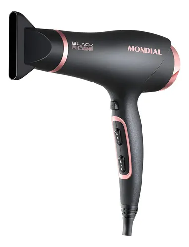 Secador De Cabelos Mondial 2200w Sc-37-bi Preto/golden Rose