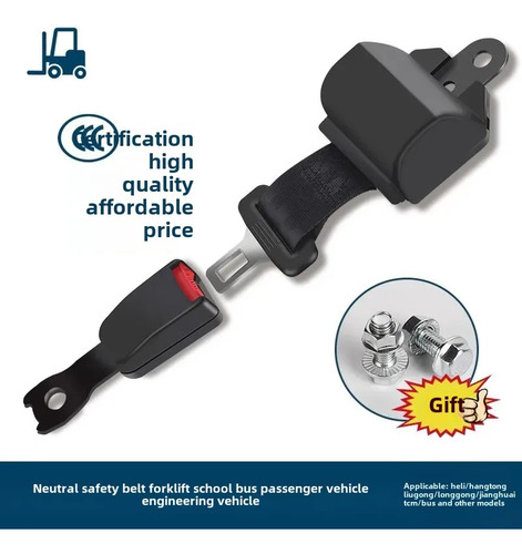 D1: Cinturón De Seguridad Manual Modelo Premium, Con Extensi