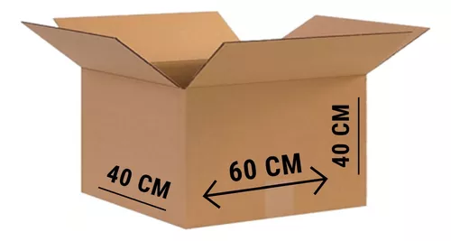 Caja de Almacenaje con Tapa Confortime Cartón 40 X 25 X 20 cm (20 Unidades)  