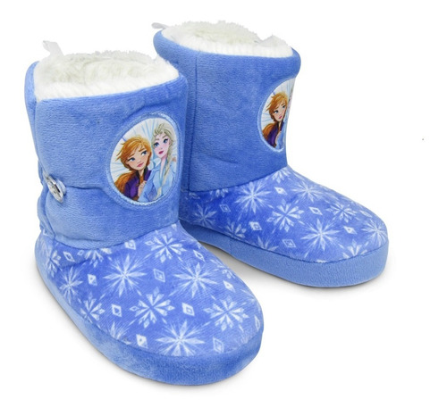 Pantufa Bota Infantil Elsa E Anna - Frozen - Original Disney