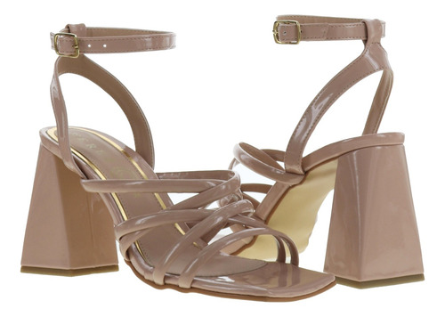 Imagen 1 de 4 de Sandalias De Tacón Zapatillas Confort Dama Premium Mujer