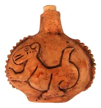 Comprar Artesanía Prehispánica Botellita Jaguar, Barro