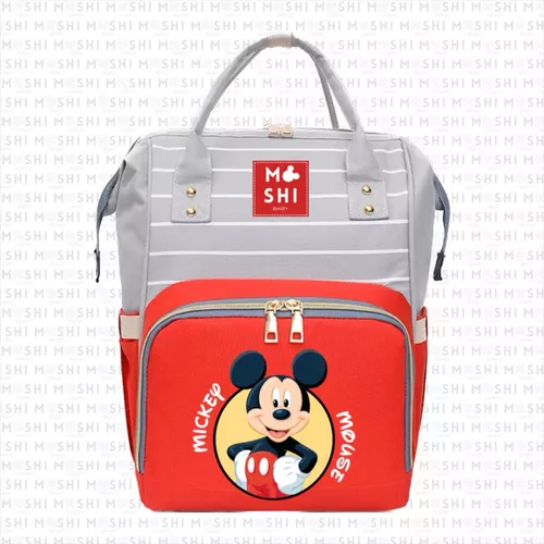 Bolso carro bebe impermeable rojo con diseño de Mickey