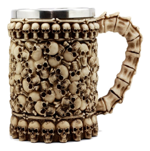 Taza Tazón Mug Calavera 4 Medieval Skull & Spine Goblet