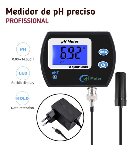 Medidor De Ph Preciso Eletrônico Profissional Para Aquário