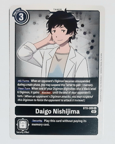 Carta Tamer Daigo Nishijima Bt9 89 U Digimon Tcg 