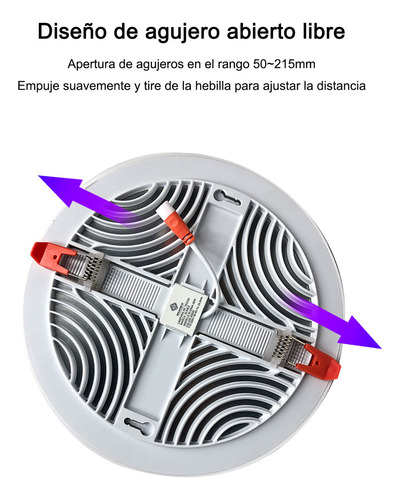 Lámpara Plafón Led De Techo 36w/225mm, Luz Cálida,1 Unidades