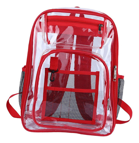 L Mochila Transparente Correa Reforzada De Pvc Resistente Al