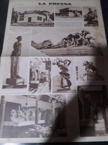 Diario La Prensa 19 3 1950 Escultor Rogelio Yrurtia Blusas 