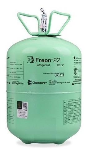 Garrafa Gas Refrigerante Chemours Freon R22 X 13.62kg