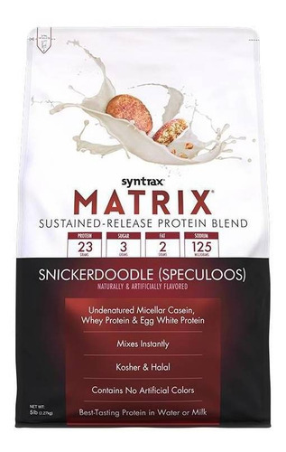 Suplemento em pó Syntrax  Matrix proteínas Matrix sabor  doodle em saco de 2.27kg