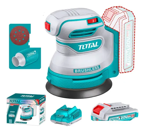 Lixadeira orbital rotativa Total TROSLI20021 turquesa 50/60Hz