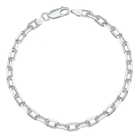 Pulsera Hombre Eslabones Gruesos, Plata 925, 22 Cm.