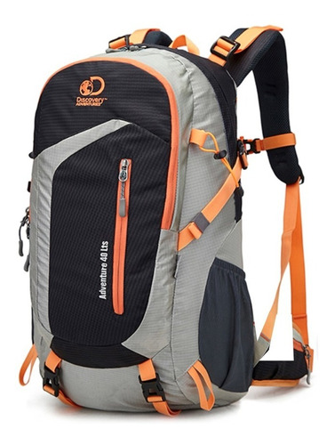 Mochila Discovery Adventures 21620 40 L Camping Trekking Viaje Diseño de la tela Gris con Negro