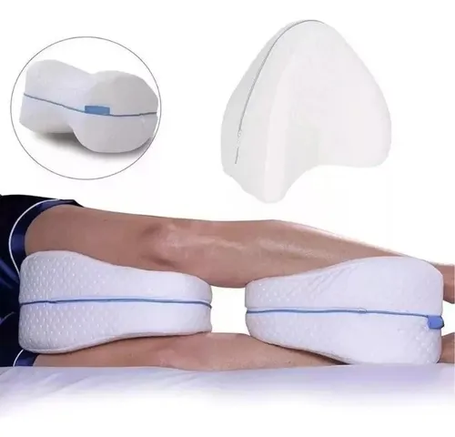 Almohada ortopédica lavable blanca para piernas embarazadas